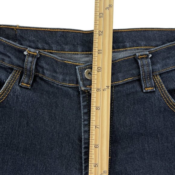 Alini PCK Jeans Women's Denim Jeans Size 33 Stretch Mid Rise Slim Leg Navy - Picture 12 of 12